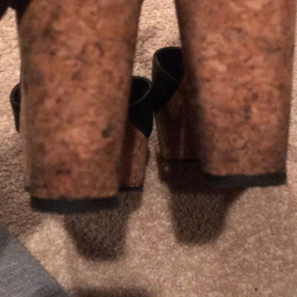 Black cork wedges like new - Picture 6 of 8
